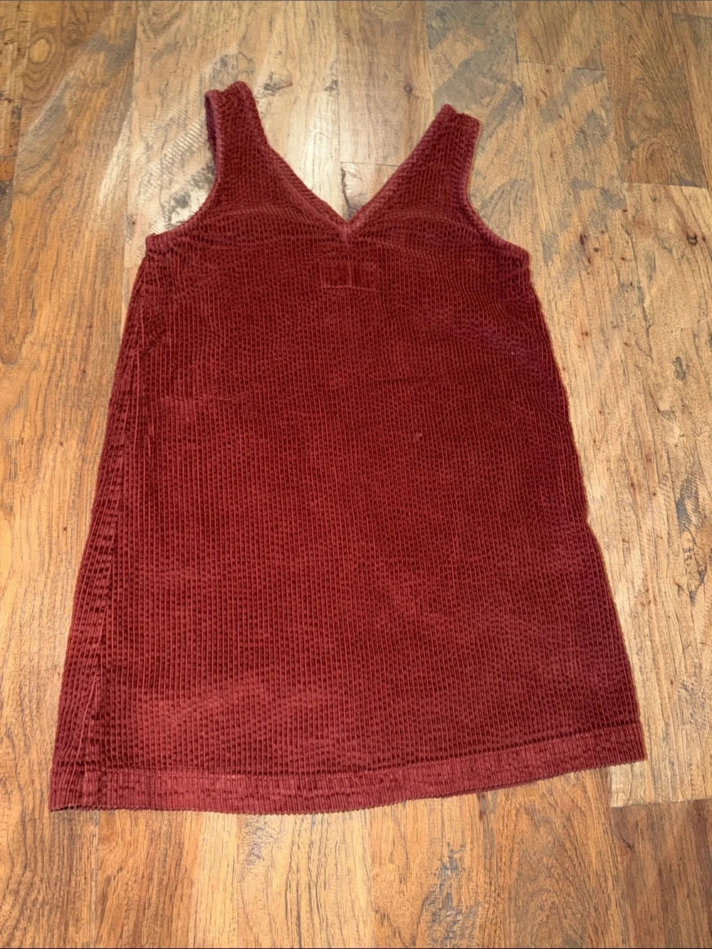 Old Navy Burgundy Corduroy Button-Front Pinafore Girls Medium (8)